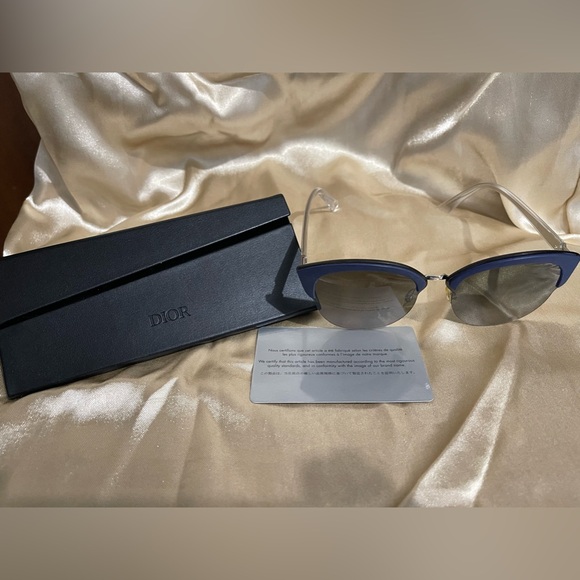 Dior Accessories - EUC - Christian Dior - blue rimmed sunglasses